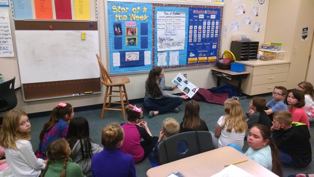 Athletes Reading at WES